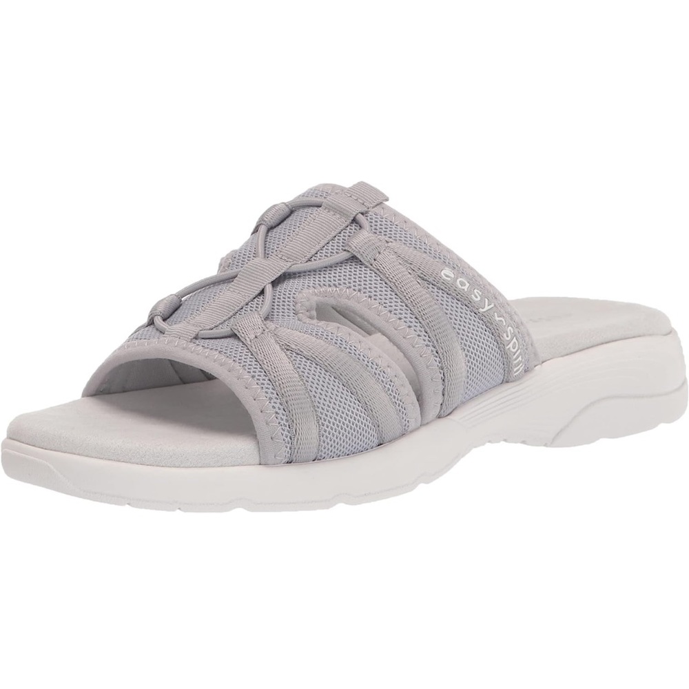 ✨NIB✨ Easy Spirit Women's Tina2 Slide Sandal Light Gray Size 10 Narrow